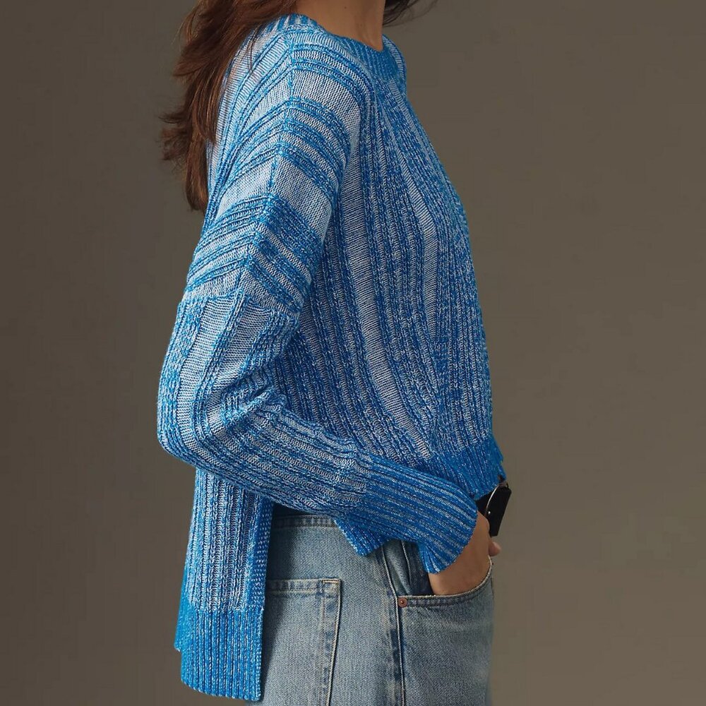 Anthropologie Pilcro High Low Textured Sweater